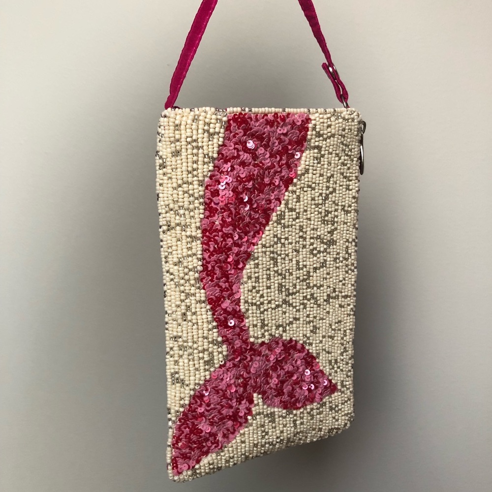 Bamboo Trading Company Mermaid Beaded Wristlet